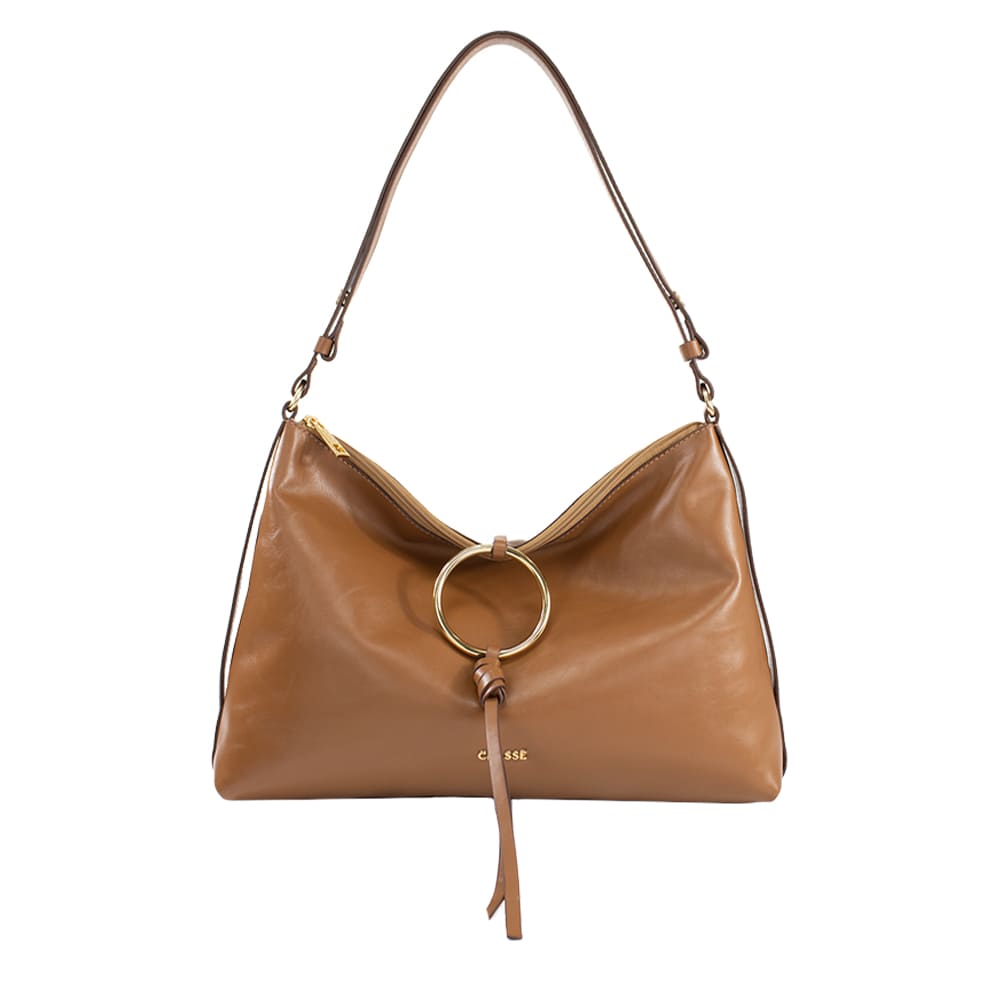 Bolsa de Couro Crossbody Celine - Nocciola