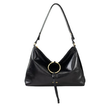 Bolsa de Couro Crossbody Celine - Preto