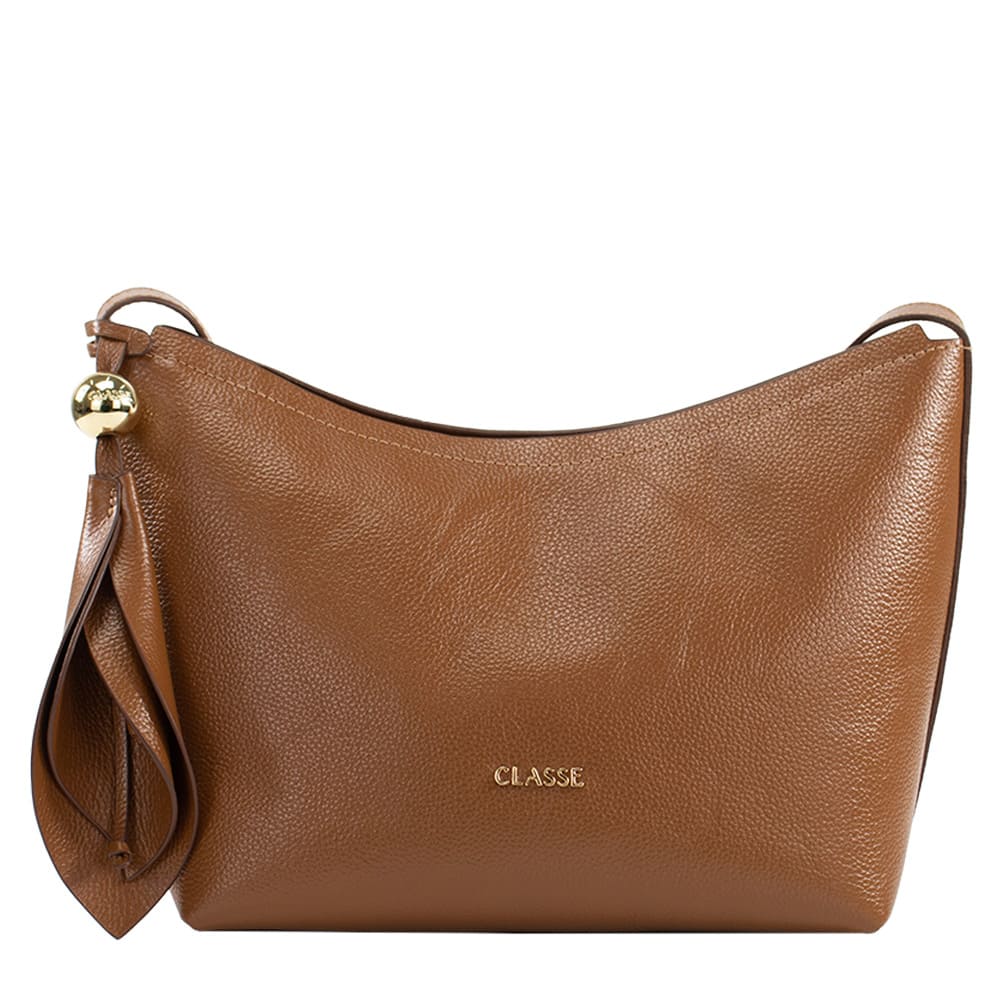 Bolsa de Couro Crossbody Flora - Nocciola