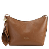 Bolsa de Couro Crossbody Flora - Nocciola