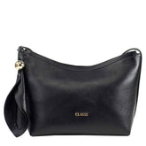 Bolsa de Couro Crossbody Flora - Preto