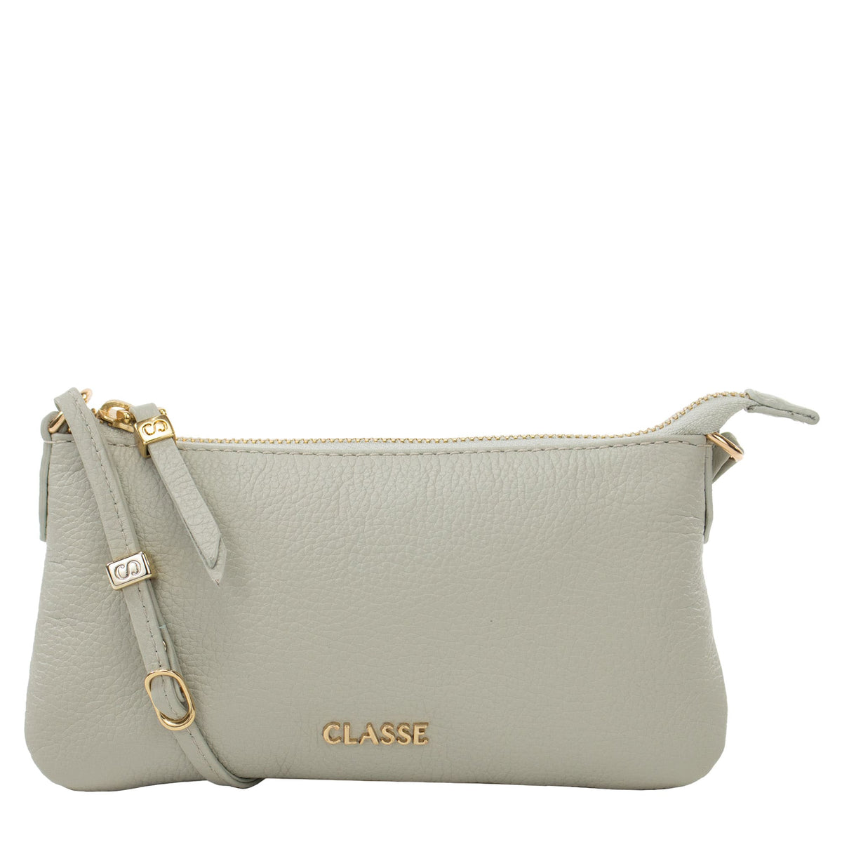 Bolsa de Couro Crossbody Hit - Floater Verde Pastel