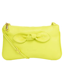 Bolsa de Couro Crossbody Maria - Verde Limão