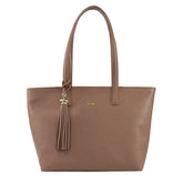 Bolsa de Couro Shopping Bag Fendi - Floater Mocacchino