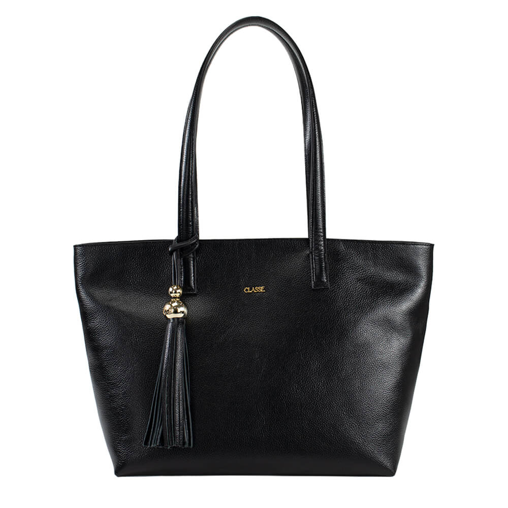 Bolsa de Couro Shopping Bag Fendi - Preto