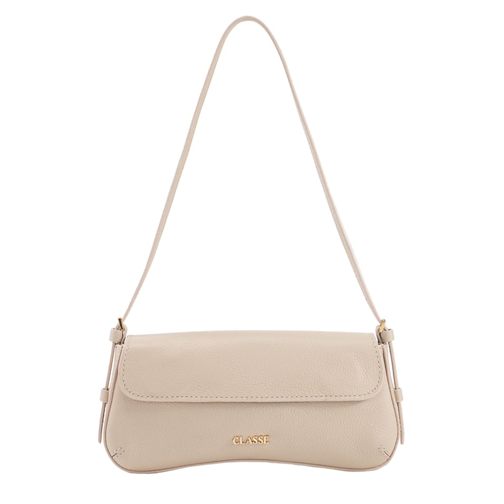 Bolsa de Couro Tiracolo Hit - Creme
