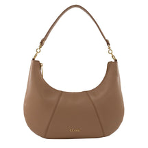 Bolsa de Couro Hobo Bag Adele - Big Floater Tan