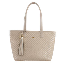 Bolsa de Couro Tressé Shopping Bag Fendi - Tramado Creme