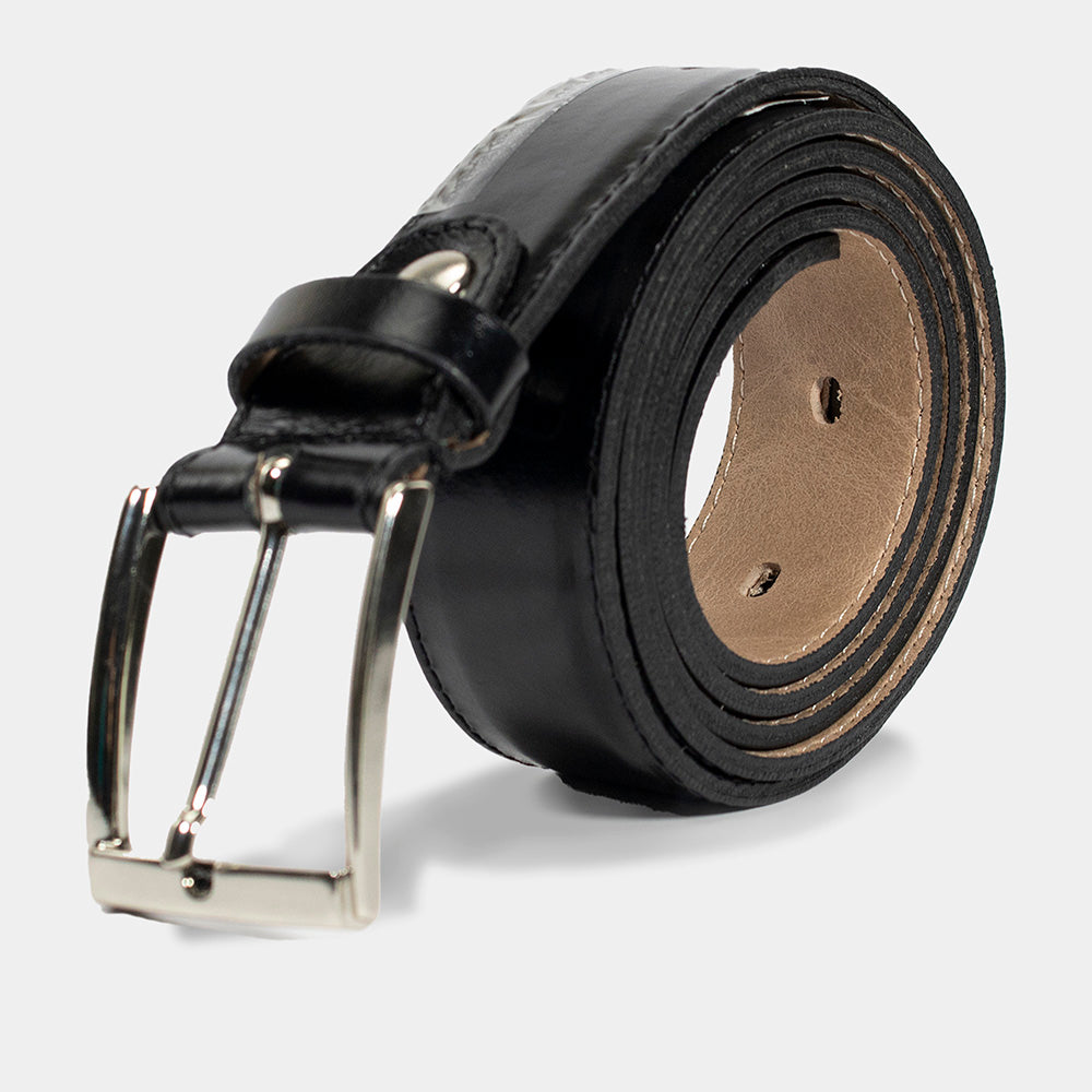 Cinto de Couro Masculino CM12 - Preto