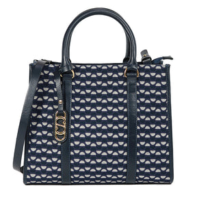 Kit: 03 Bolsas Jacquard Mileide - Marinho/Onix