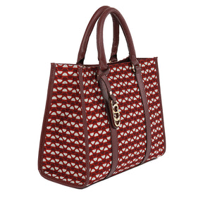 Kit: 02 Bolsas Tote Mileide Bordo-Bordo