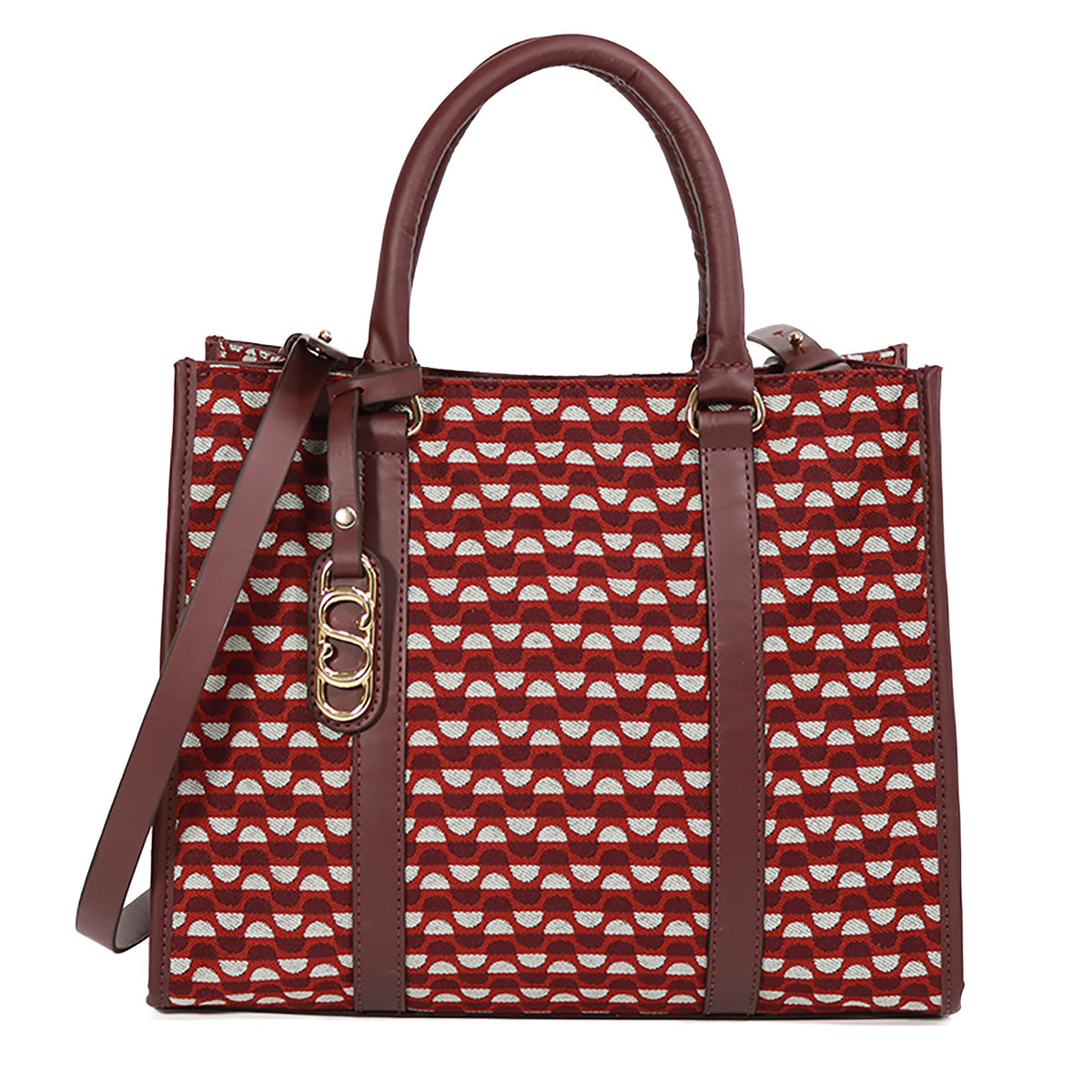 Kit: 02 Bolsas Tote Mileide Bordo-Bordo