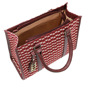 Kit: 02 Bolsas Tote Mileide Bordo-Bordo