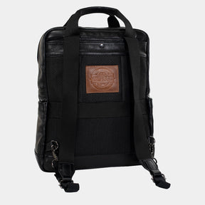 Mochila de Couro Masculina - Adventure 3 em 1 - Preto