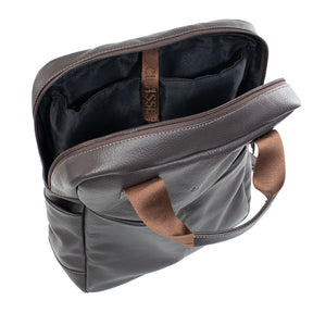 Mochila de Couro Masculina - Adventure 3 em 1 - Café