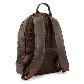 Mochila de Couro Masculina Prisma - Café Soft
