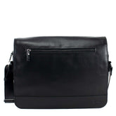 Pasta de Couro Masculina Náutica Grande - Preto