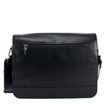 Pasta de Couro Masculina Náutica Grande - Preto