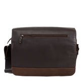 Pasta de Couro Masculina Náutica Grande - Café