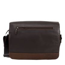 Pasta de Couro Masculina Náutica Grande - Café