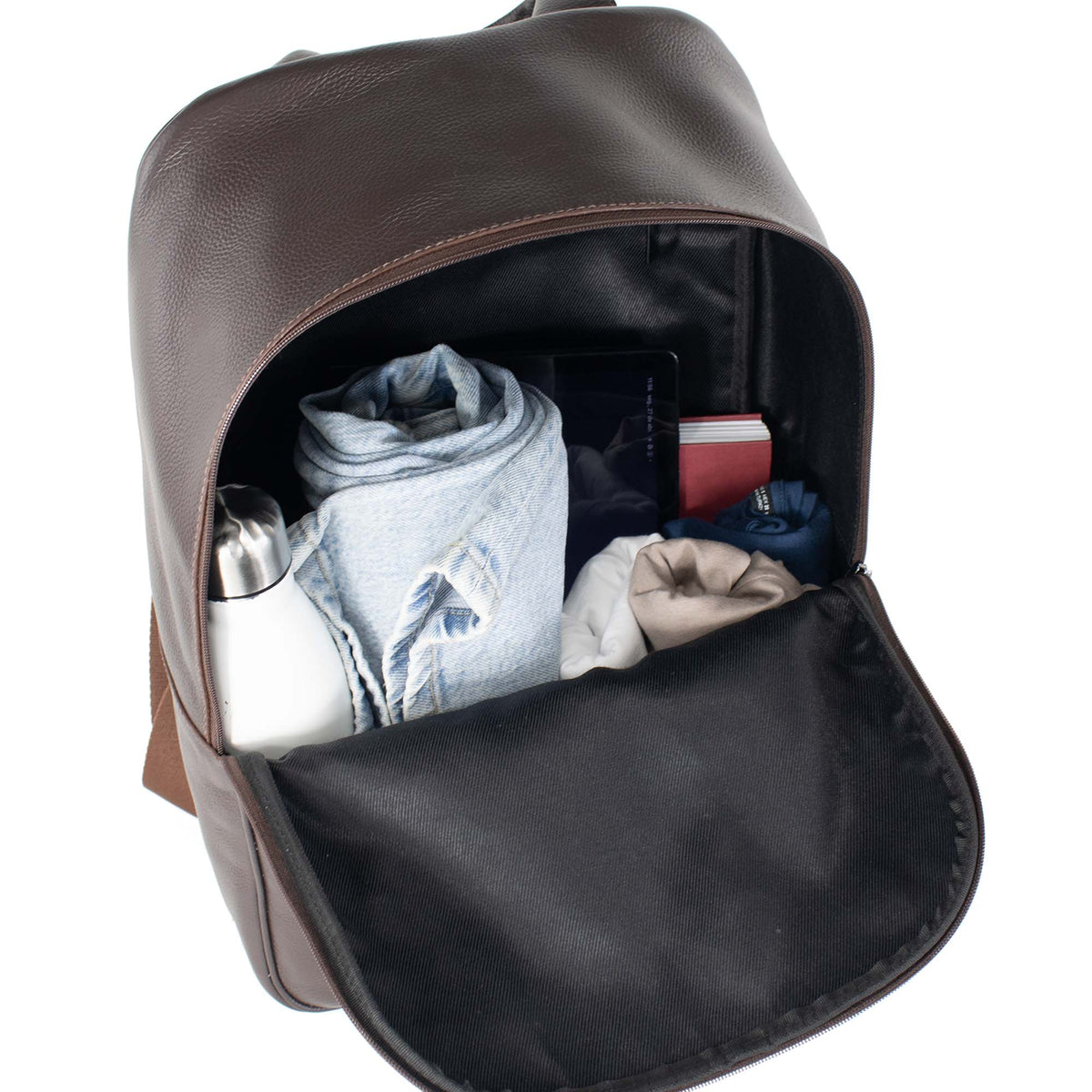 Mochila Grande de Couro Masculina - Adventure
