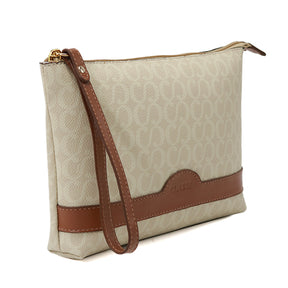 Nécessaire Feminina Canvas Creme