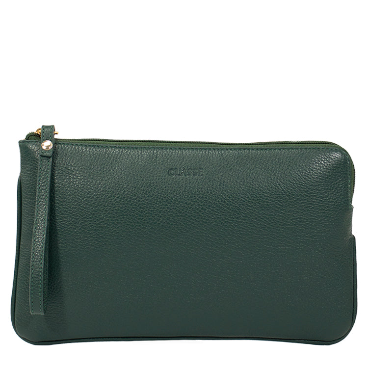 Necessaire de Couro Feminina Básica - Jade