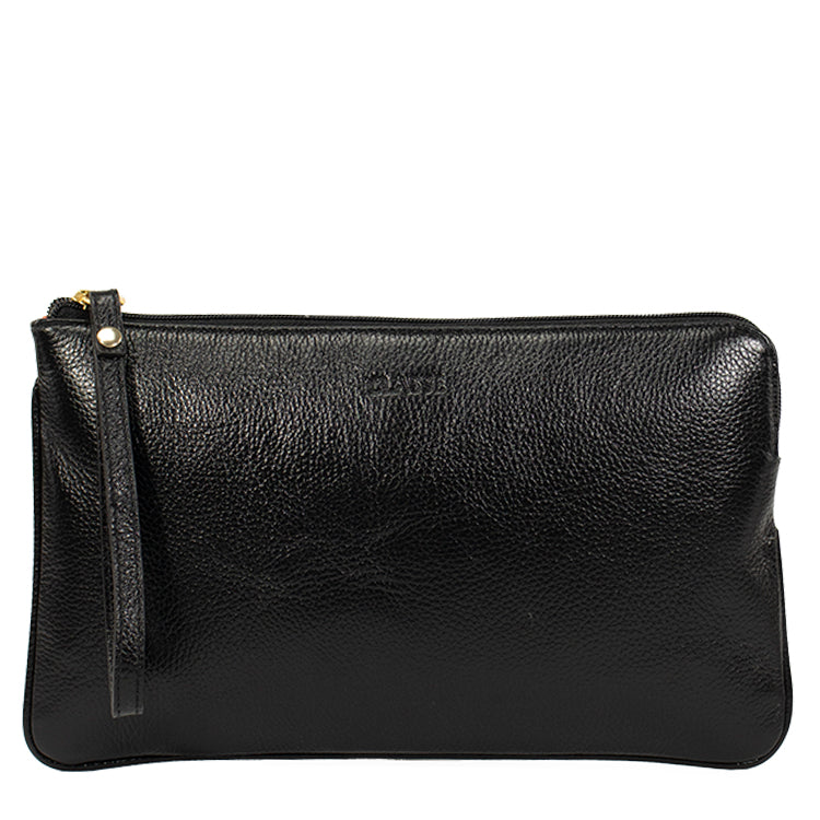 Necessaire de Couro Feminina - Preto