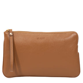 Necessaire de Couro Feminina - Nocciola