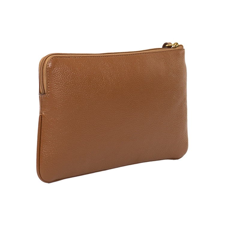 Necessaire de Couro Feminina - Nocciola