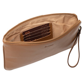 Necessaire de Couro Feminina - Nocciola