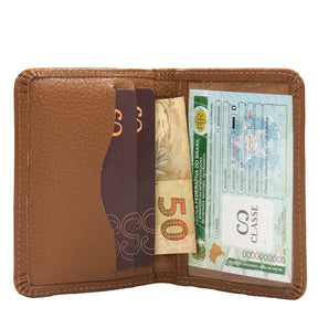 Carteira Slim de Couro Classe