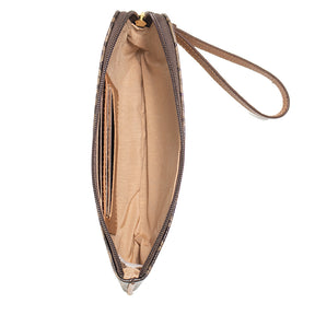 Porta Celular de Couro Lis - Ouro