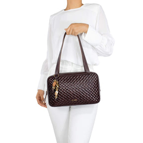 Bolsa Camera Bag de Couro Tramado - Bond