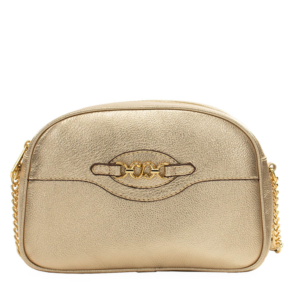 Bolsa de Couro Camera Bag Isis - Ouro