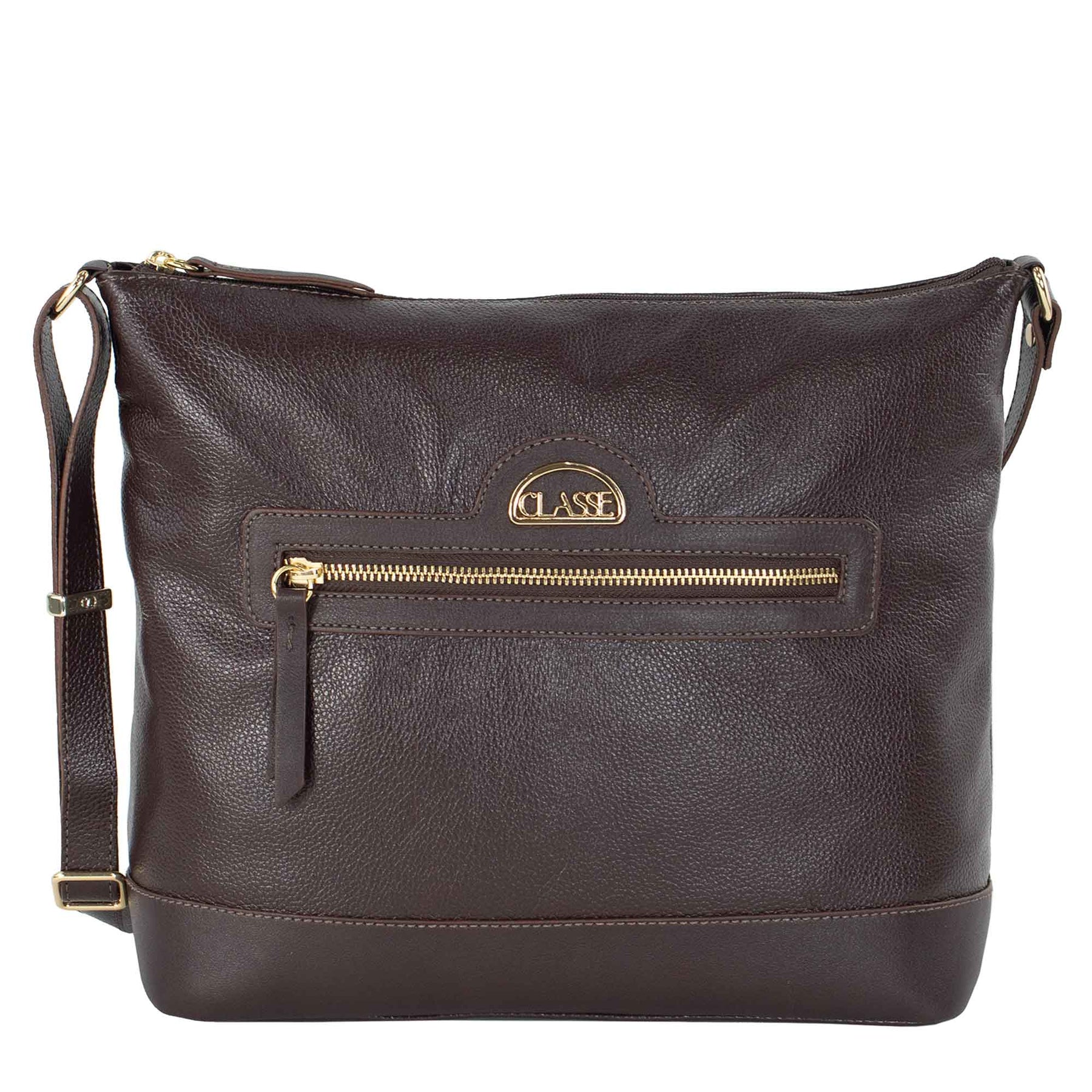 Bolsa Crossbody de Couro - Bruné