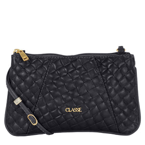 Bolsa Crossbody de Couro Tramado - Milli