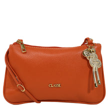 Bolsa Crossbody de Couro - Salmão