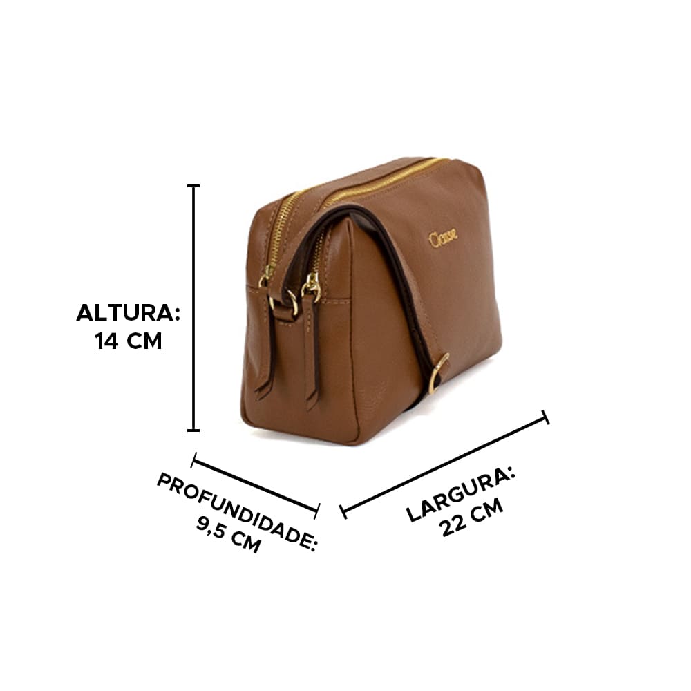 Bolsa Crossbody de Couro Jade