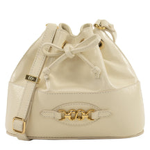 Bolsa de Couro Bucket Isis - Off White