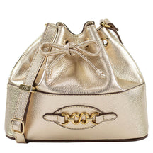 Bolsa de Couro Bucket Isis - Ouro