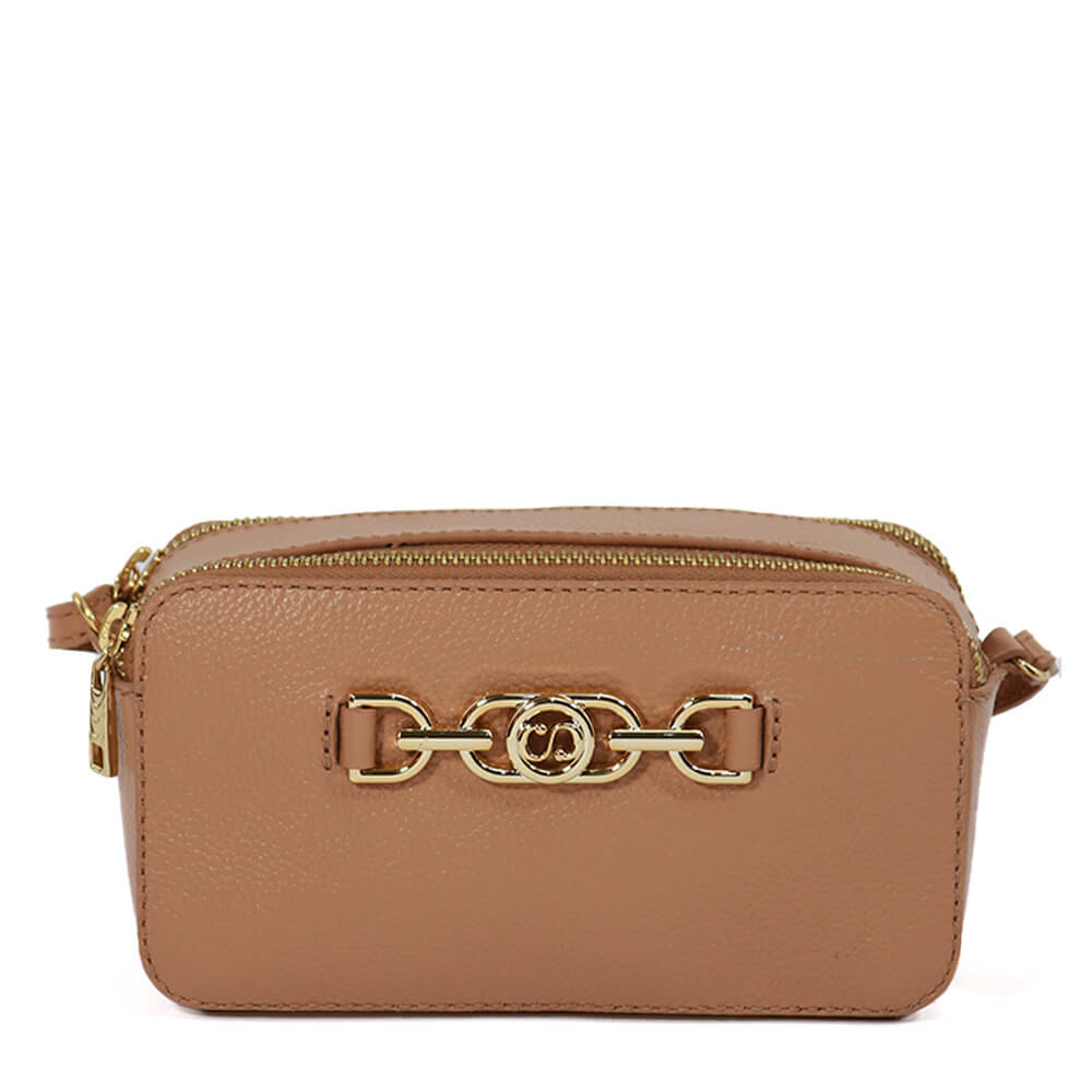 Bolsa Camera Bag de Couro Sienna - Tan