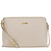 Bolsa Crossbody de Couro Bowling - Creme