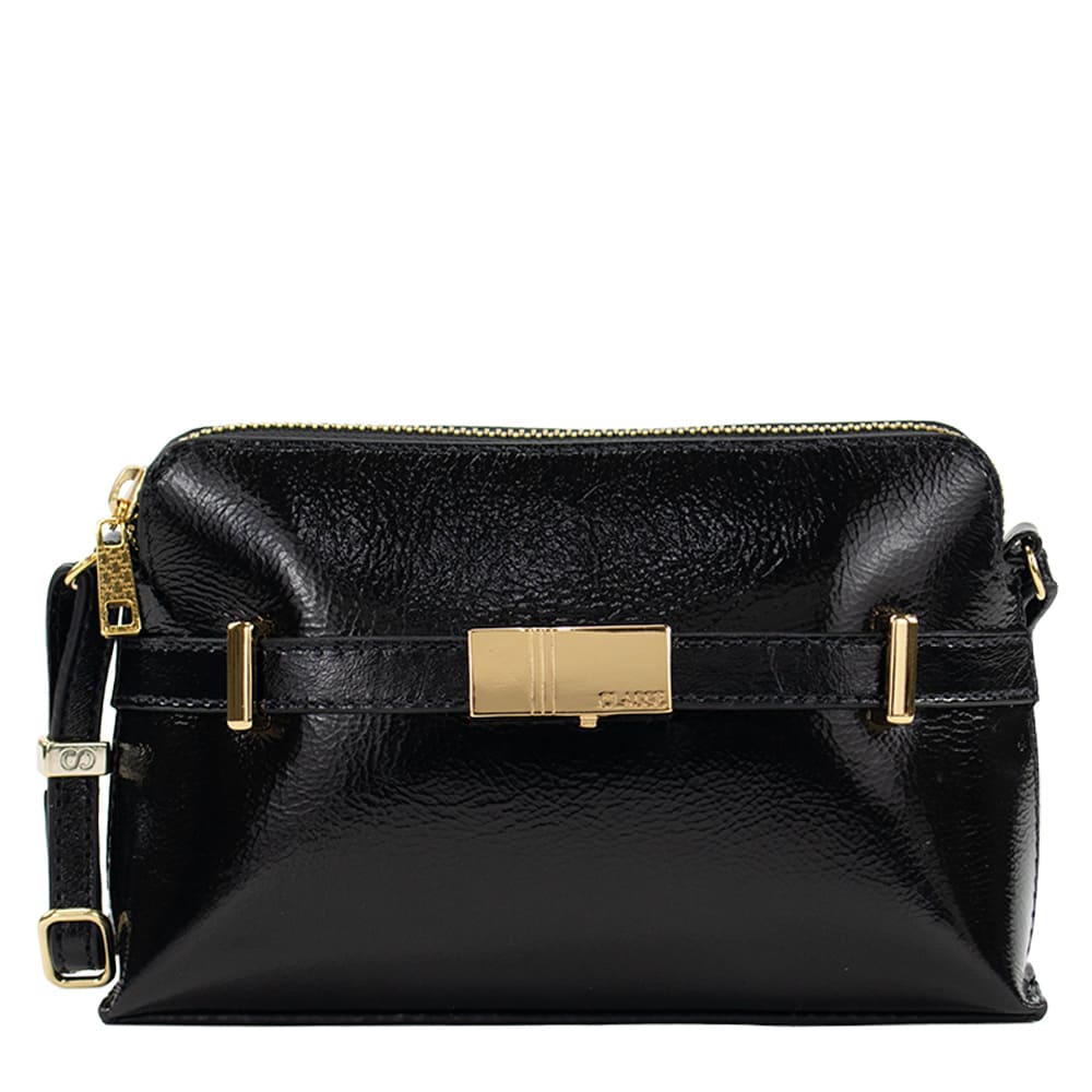 Bolsa de Couro Crossbody Jade - Andaluz Preto