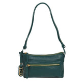 Bolsa de Couro Crossbody Malu - Eucalipto