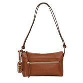 Bolsa de Couro Crossbody Malu - Nocciola
