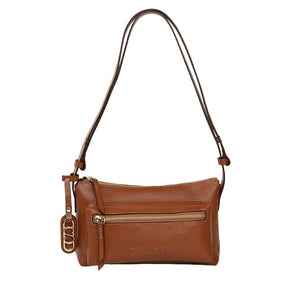 Bolsa de Couro Crossbody Malu - Nocciola
