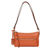 Bolsa de Couro Crossbody Malu - Salmão