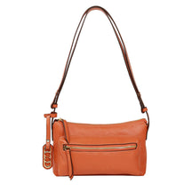 Bolsa de Couro Crossbody Malu - Salmão