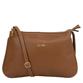 Bolsa de Couro Crossbody Maria - Nocciola